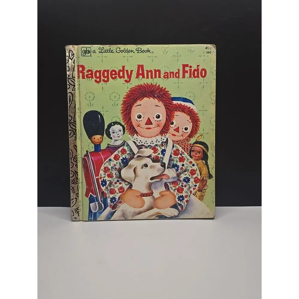 1970s Little Golden Book Raggedy Ann and Fido Barbara Hazen Boonshaft worn edges